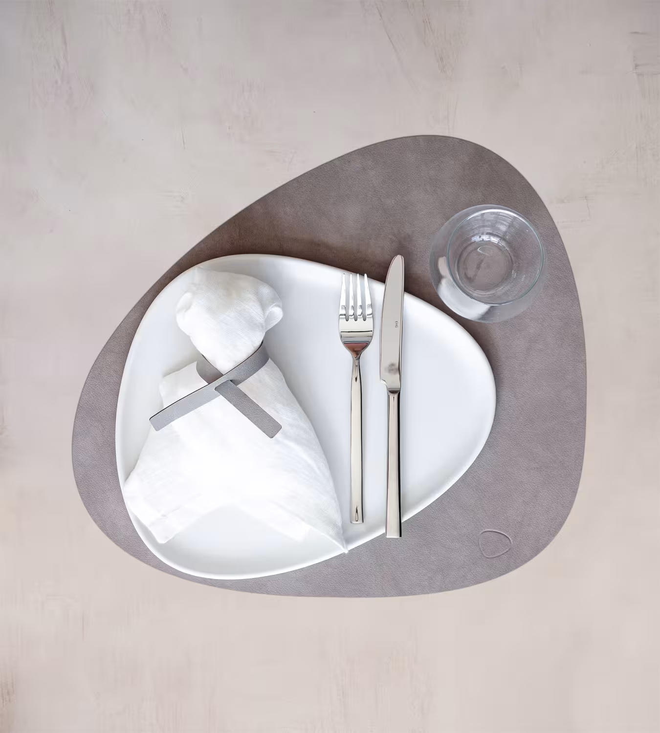 Lind DNA Tischset Curve L Nupo Nomad Grey 2er-Set