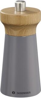 Zassenhaus Salzmühle Westerland Buche granite grey Holz Edelstahlkappe
