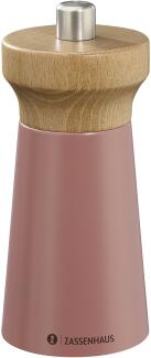 Zassenhaus Pfeffermühle Westerland Buche coral Holz Edelstahlkopf