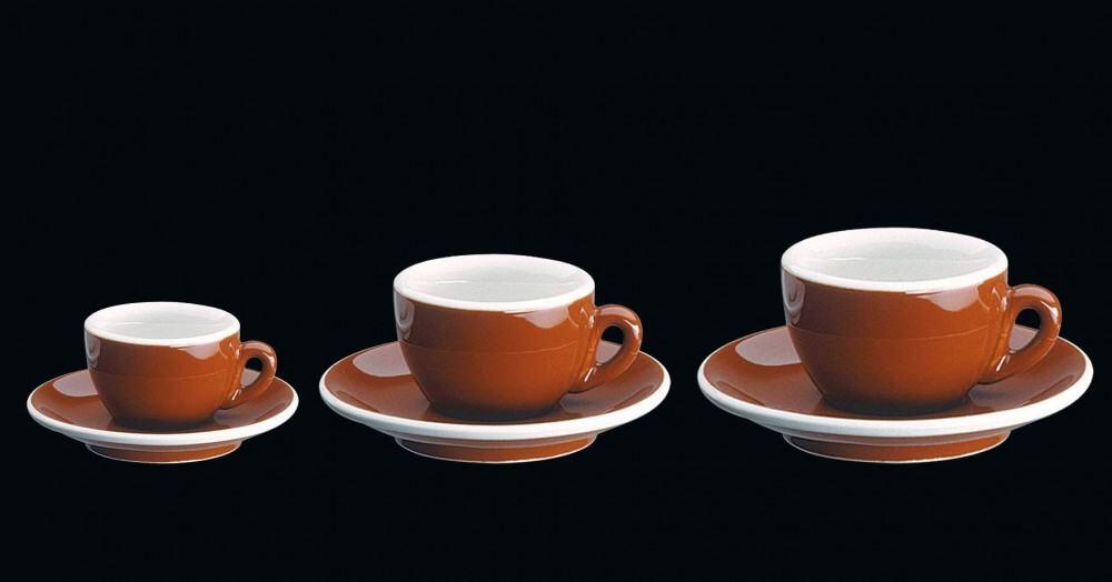 Cilio Cappuccinotasse Roma in marone. Original bei KochForm