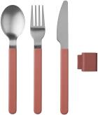 Mepal Besteckset SILUETA 3-teilig in vivid mauve