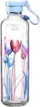 Leonardo Flasche IN GIRO 750 ml Flower hellblau