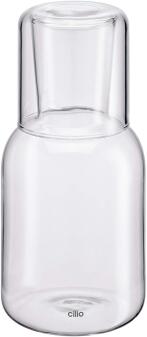 cilio Wasserkaraffe LORENZO mit Trinkglas aus Glas transparent