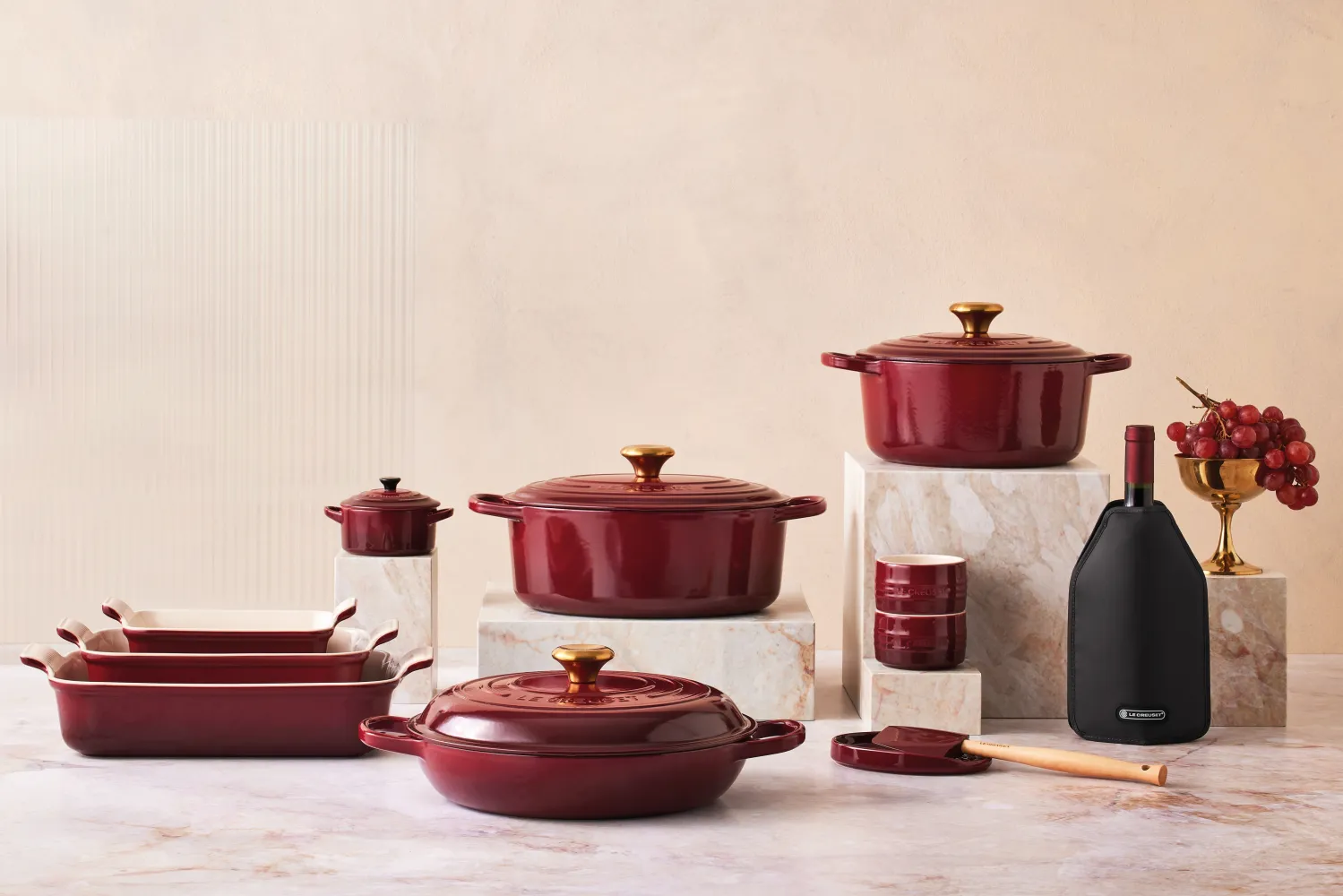 Le Creuset mittlere Kochkelle Craft in garnet