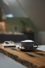 Leonardo Keramiktasse MATERA 290 ml anthrazit, 4er-Set