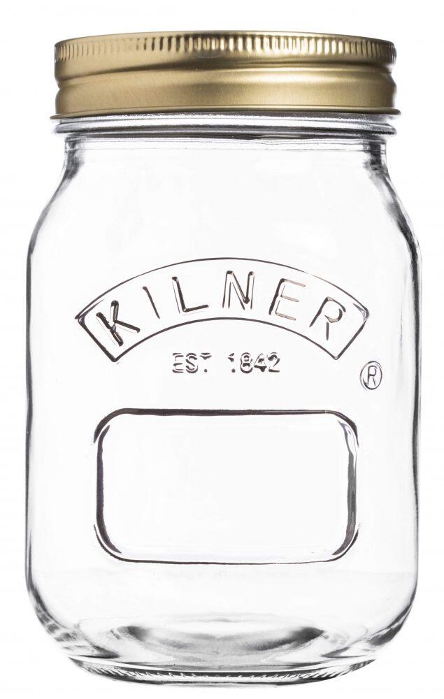 Kilner Einmachglas Schraubverschluss Glasbehälter mit Metalldeckel transparent