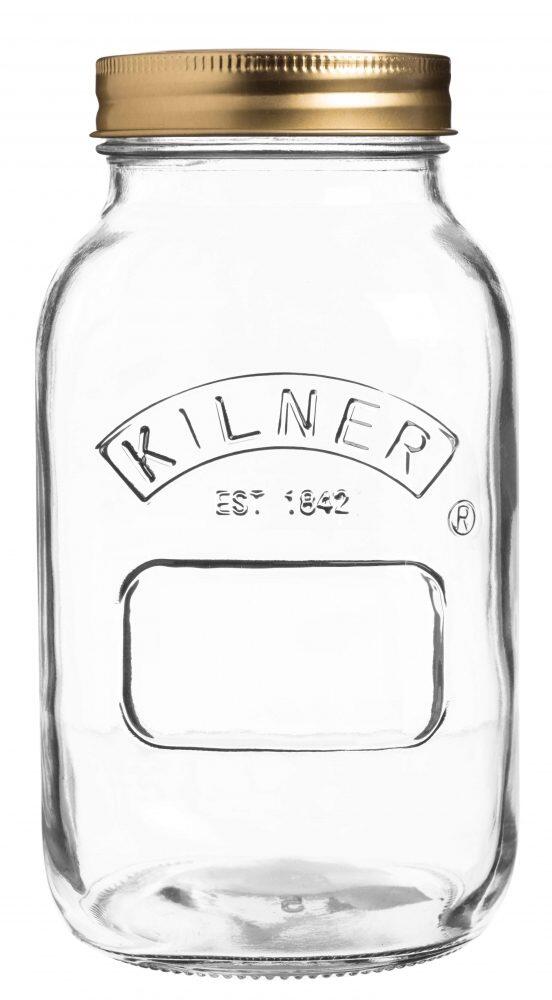 Kilner Einmachglas Schraubverschluss Glasbehälter Vorratsglas transparent Golddeckel