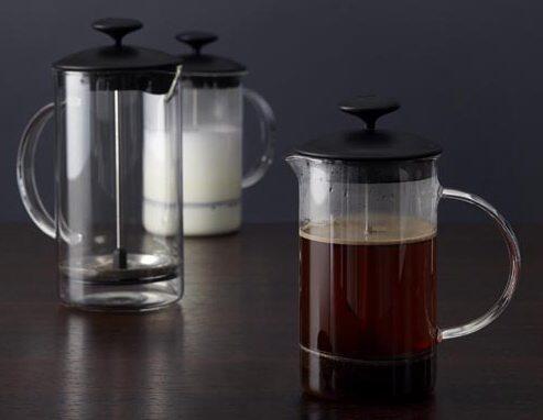 Leonardo Milchaufschäumer Caffè per me Glas-Kaffeebereiter Set