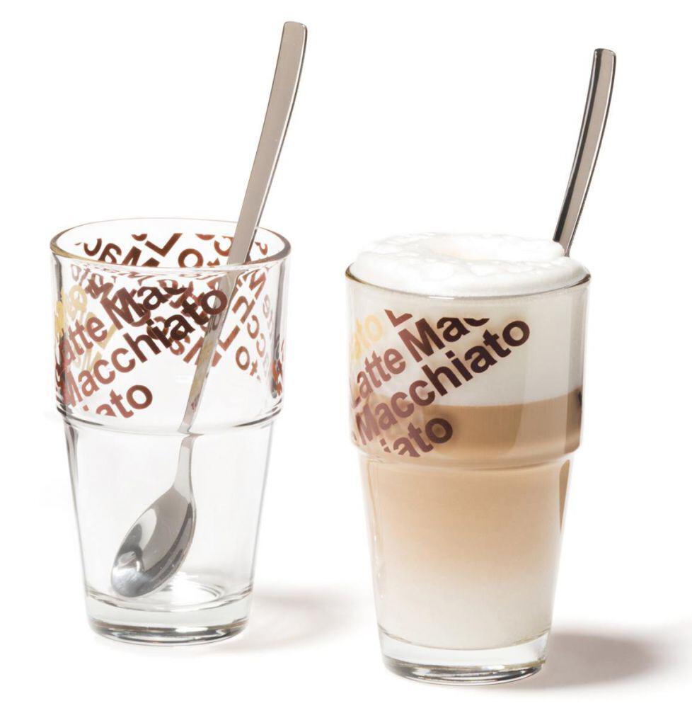 Leonardo Café Latte Glas Solo, 2er Set