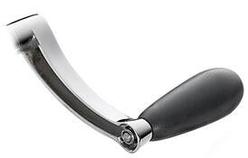 Zassenhaus Kurbel für Allesschneider Ersatzteil mit schwarzem Griff