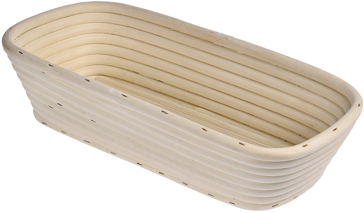 Küchenprofi Gärkörbchen rechteckig aus Peddigrohr für Brotteig