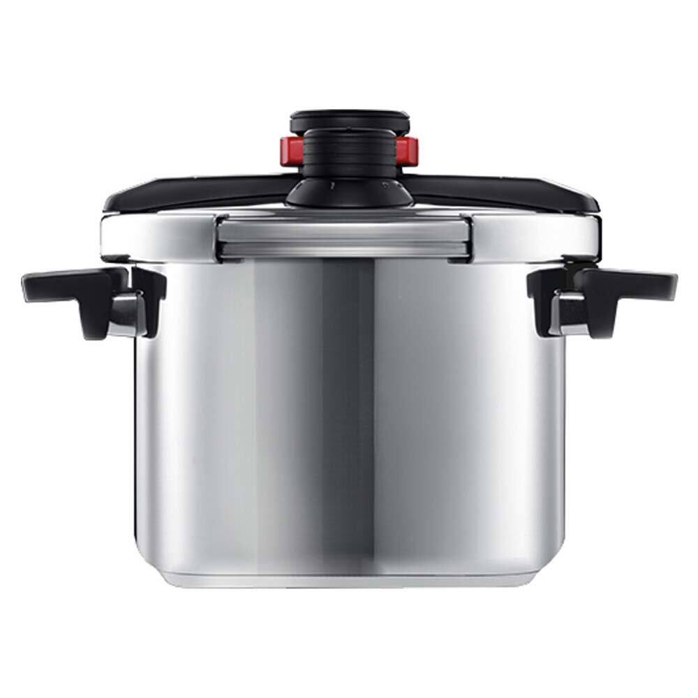 Woll Schnellkochtopf Pressure Pro 6 L mit Deckel und Dünsteinsatz