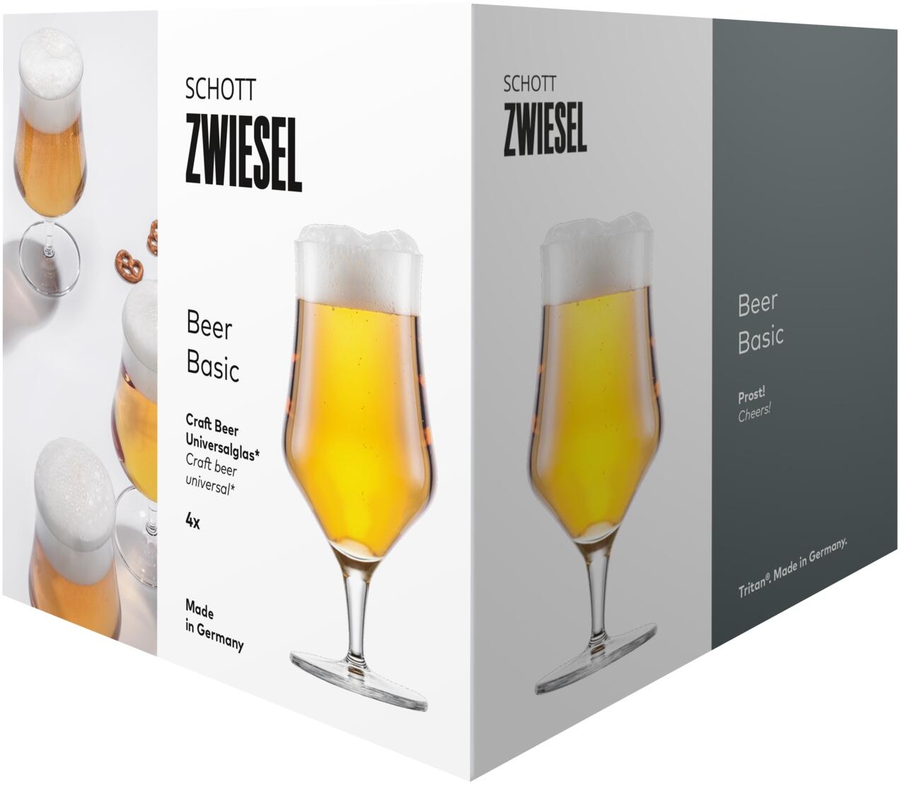 Schott Zwiesel Beer Basic Craft Universal Bierglas 0,3l 4er-Set