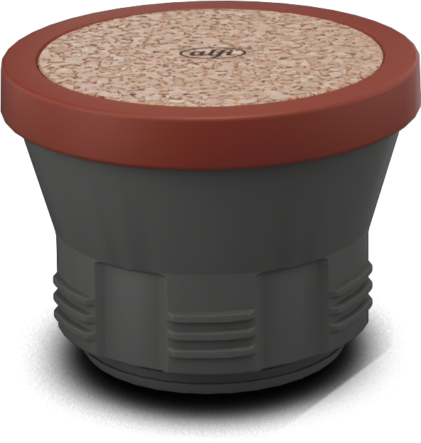 alfi Studio Tea Isolierkanne spicy red 1L Deckel Kork
