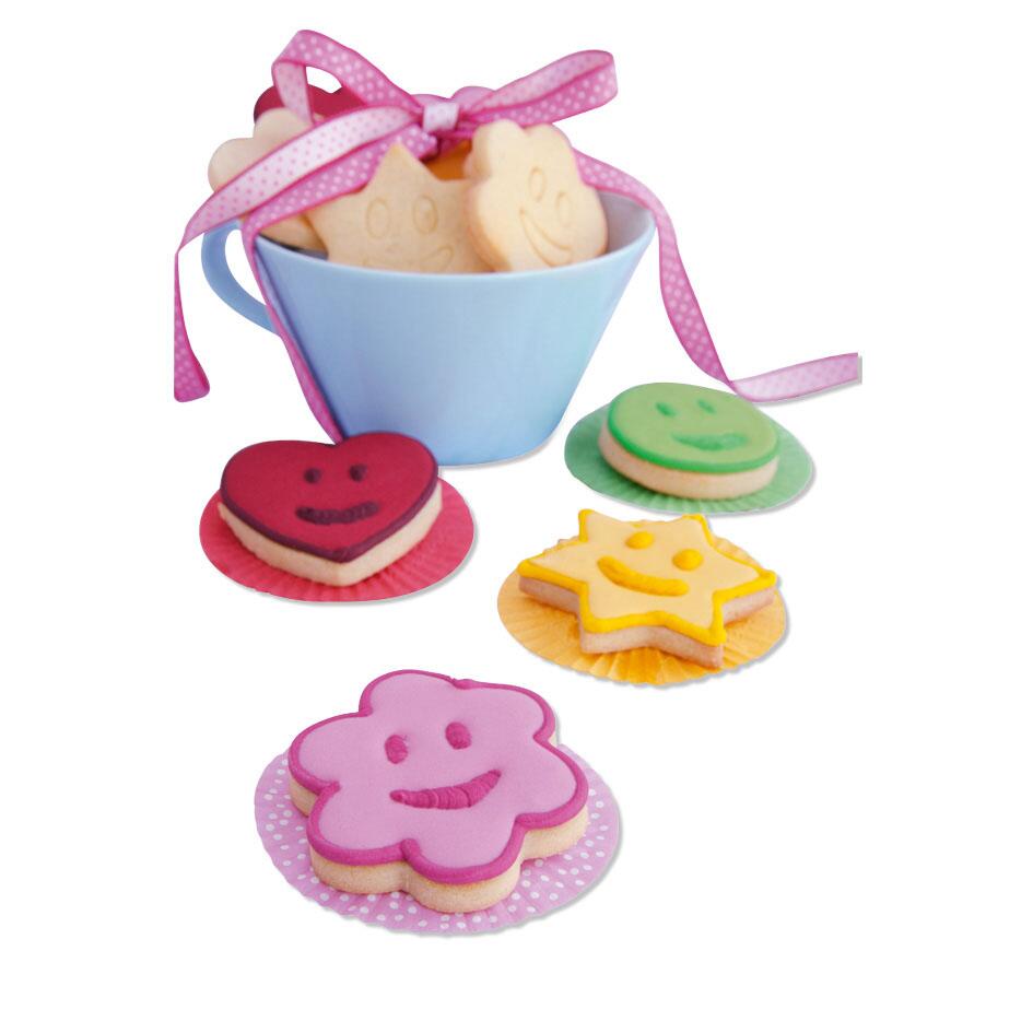 Städter Ausstechform lachende Blume 6,5 cm Set 2-teilig