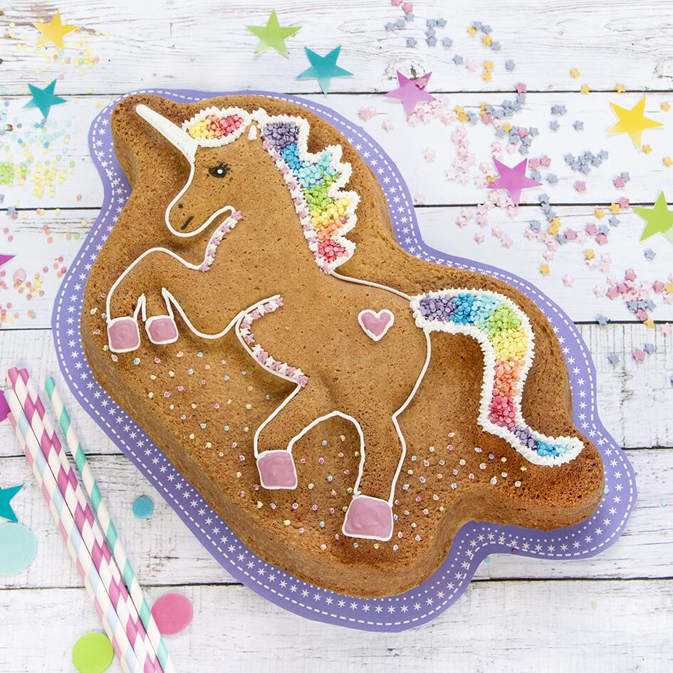 Städter Backform Einhorn 36,5x21 cm Kuchen mit Zuckerguss