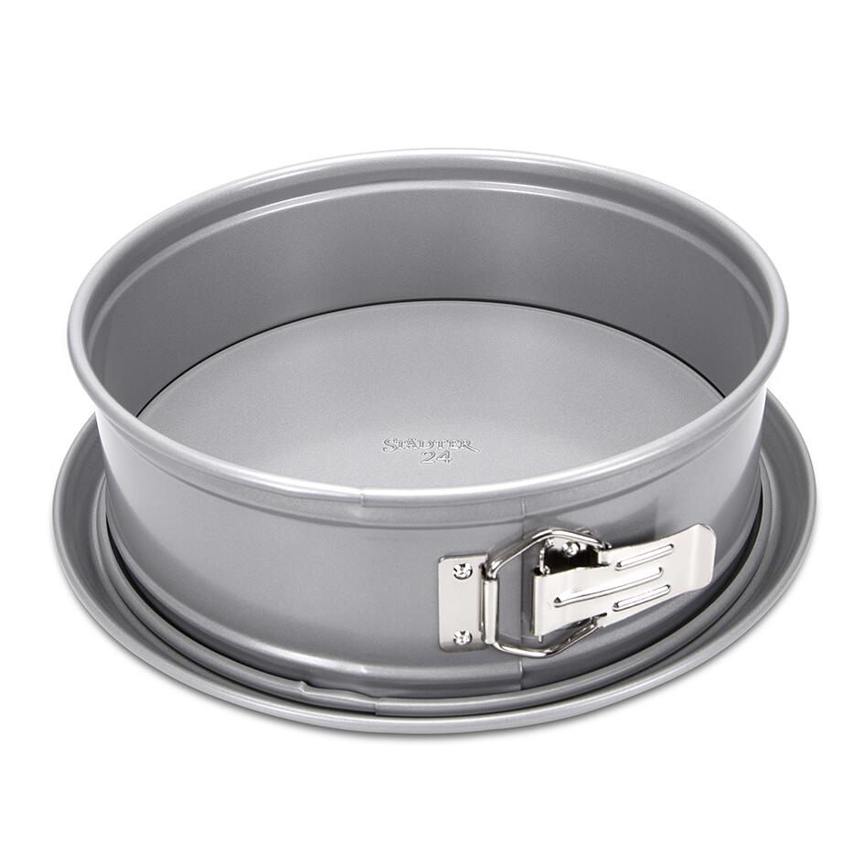 Städter Springform 24 cm silber mit Flachboden 3.500 g