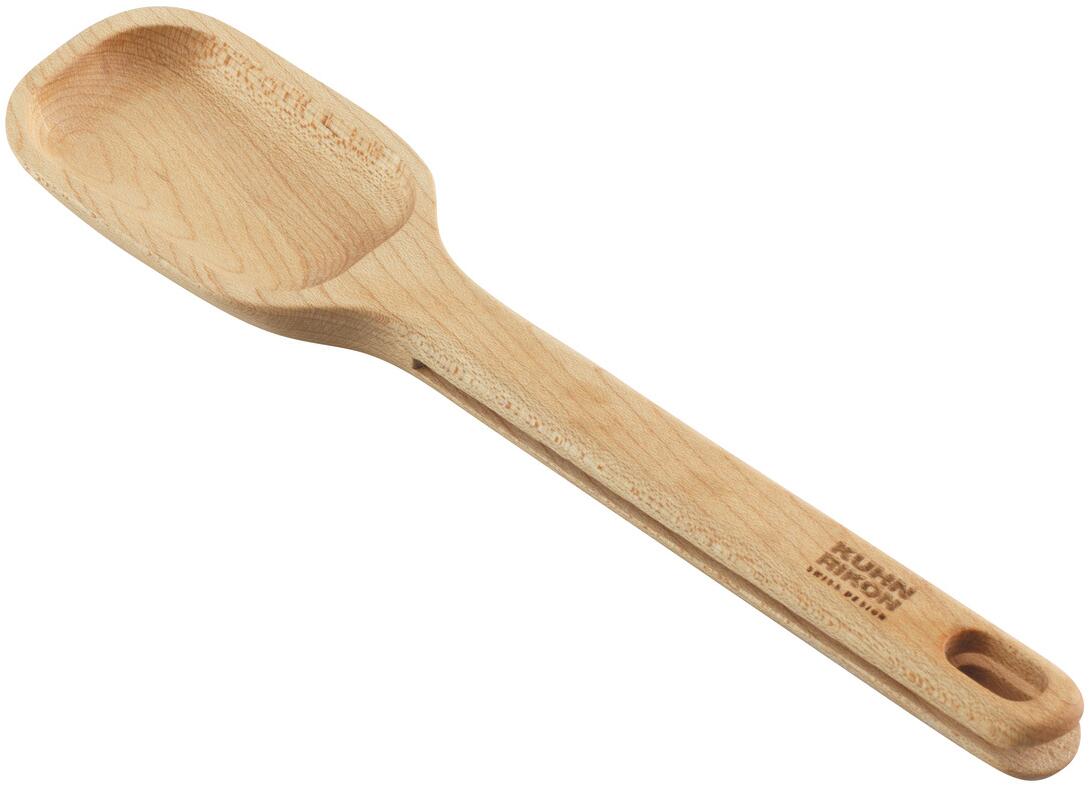 Kuhn Rikon Ahorn Holzlöffel mit Clipverschluss Küchenlöffel Holz