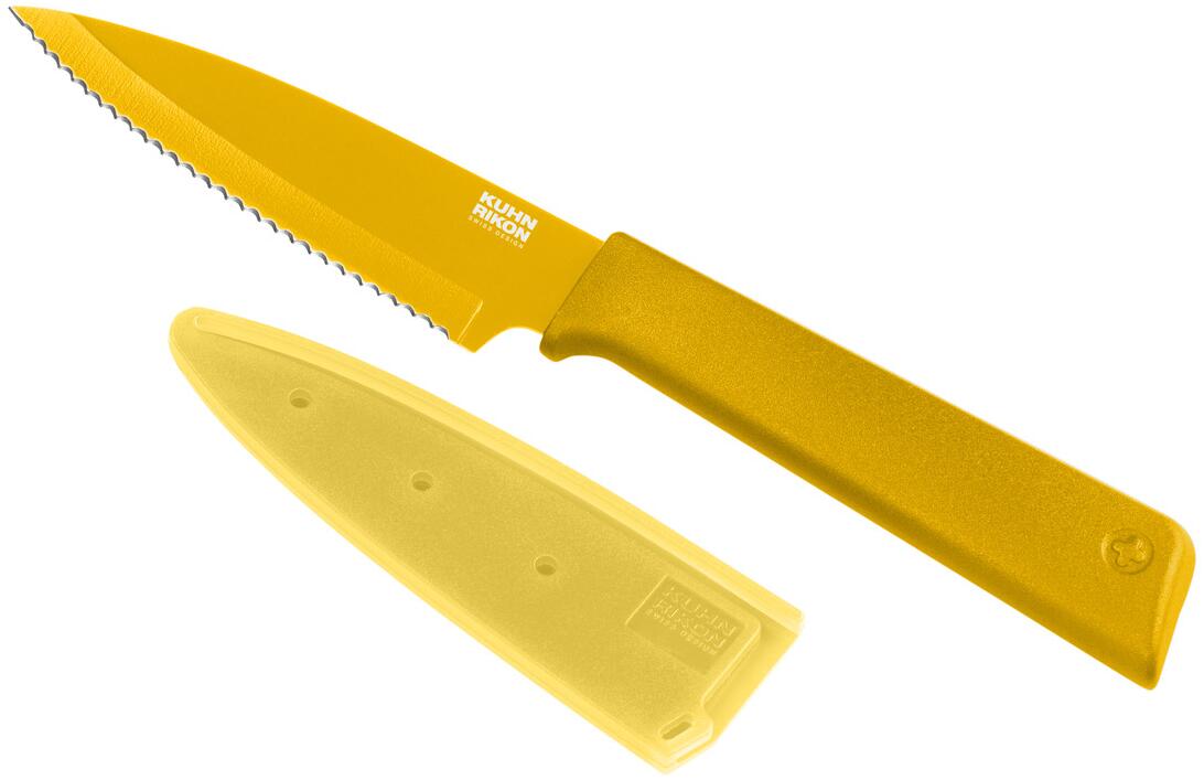 Kuhn Rikon COLORI&reg;+ R&uuml;stmesser gezackt gelb