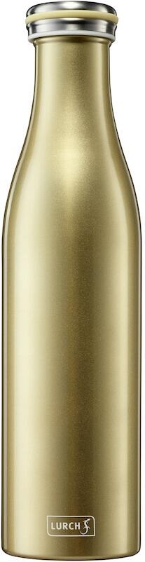 Lurch Isolier-Flasche gold-metallic Thermosflasche aus Edelstahl, goldfarben