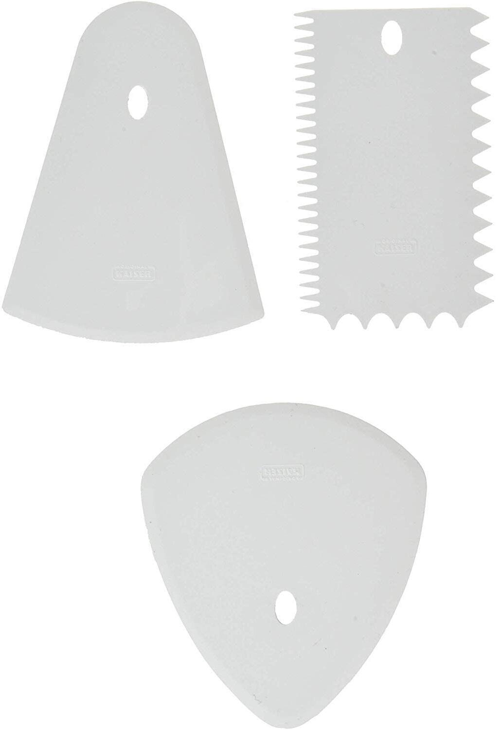 Kaiser Inspiration Teigschaber Set 3-teilig Teigschaber Kunststoff weiß