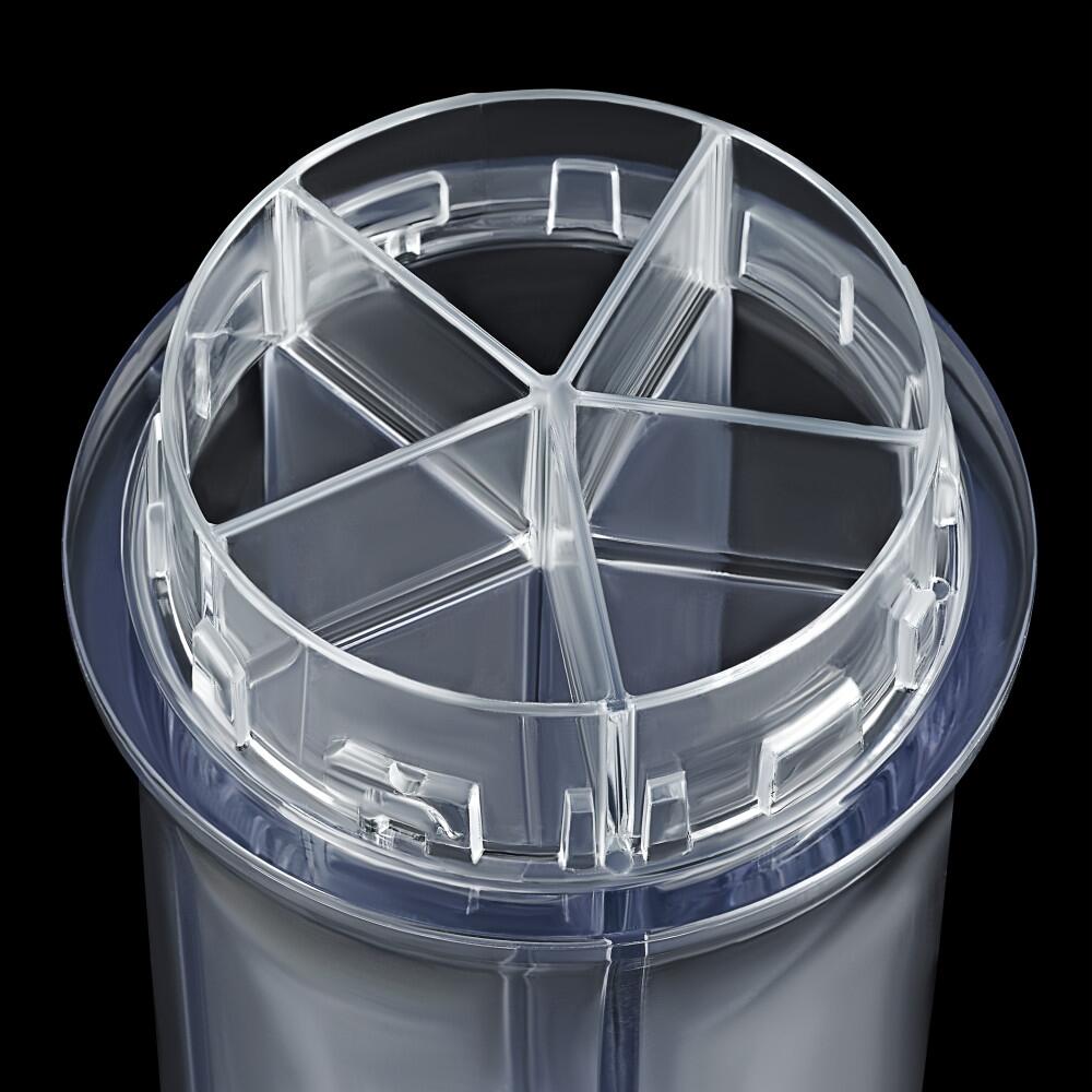 Cole & Mason Saunderton Gewürzstreuer Acryl Edelstahl Deckel mit Fächern