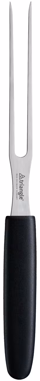 triangle Aufschnittgabel Professional 10 cm mit schwarzem Griff