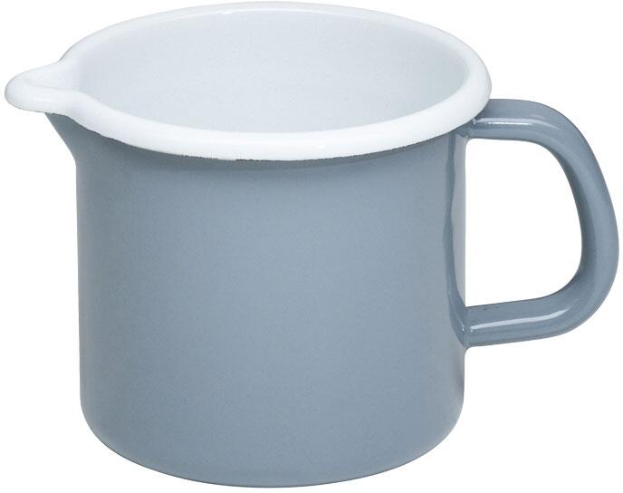 Riess Emaille Schnabeltopf pure grey Emaille-Topf mit Ausguss
