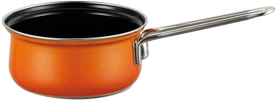 Riess Stielkasserolle aus Emaille in corall