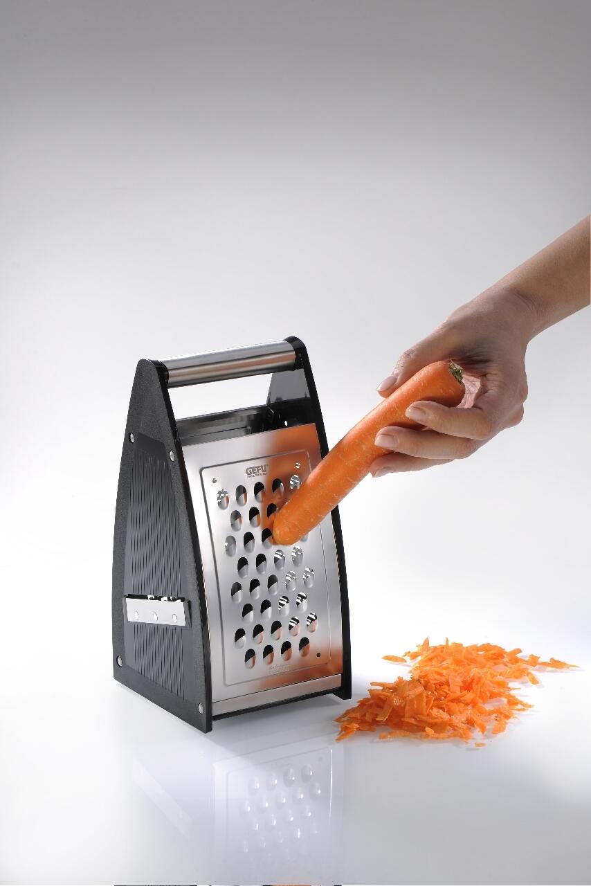 GEFU Vierkantreibe QUINTO Karotten reiben Edelstahl Küchenreibe