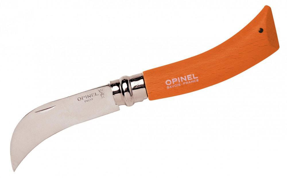 Opinel Garten-Set Werkzeuge Gärtners 3-teilig gebogenes Gartenmesser Holzgriff