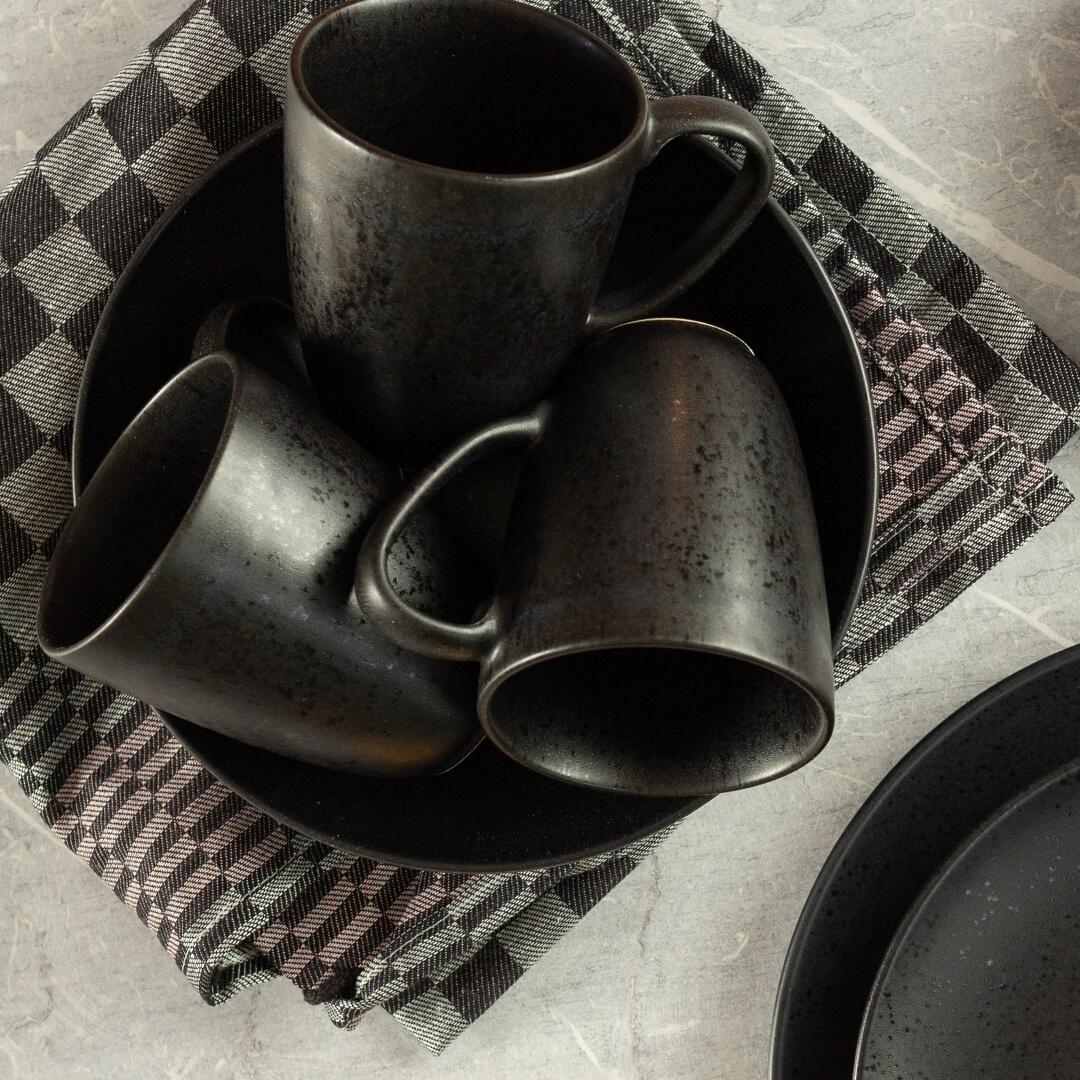 M&Auml;SER Kaffeebecher-Set Essential f&uuml;r 6 Personen in schwarz