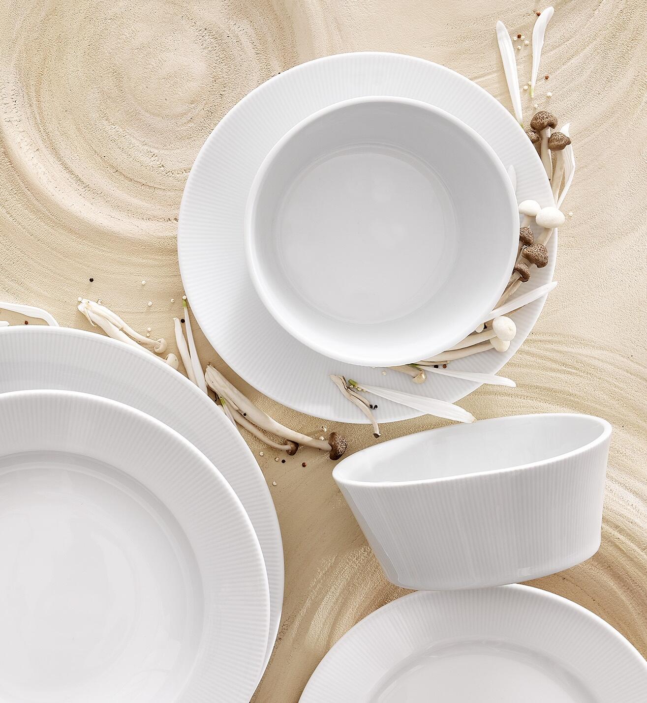 Pillivuyt Salatschüssel flach Éventail, ø 29 cm bei KochForm