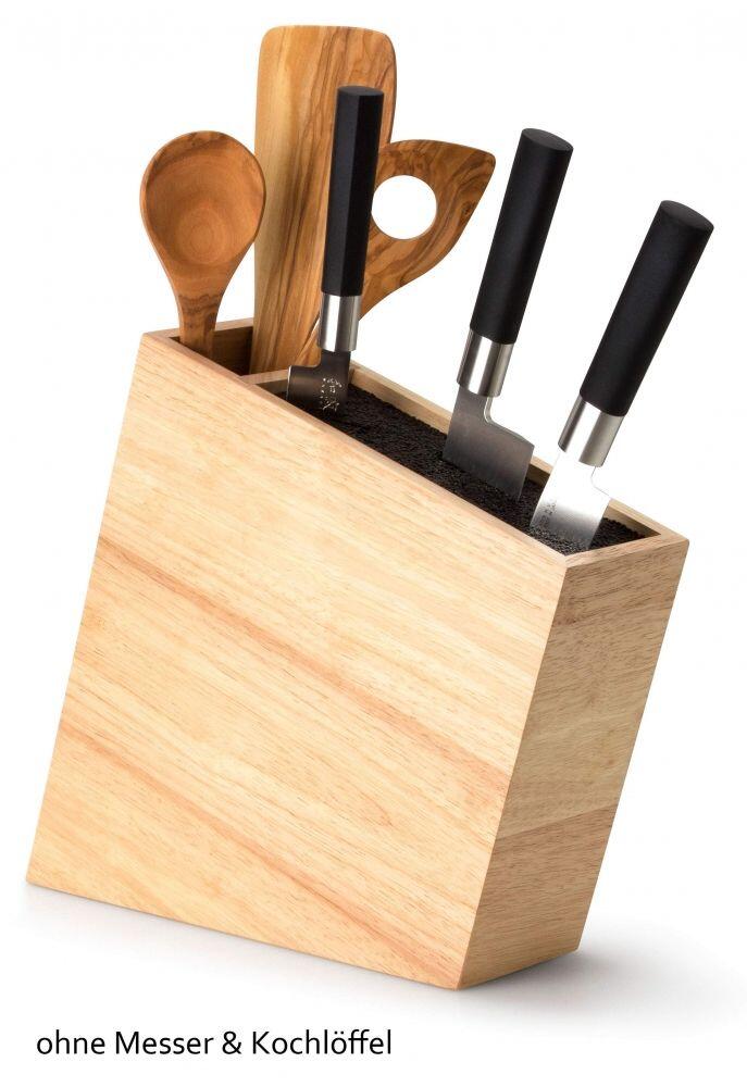 Continenta schräger Messerblock flexibler Einsatz Utensilienbehälter unbestückt ohne Messer &