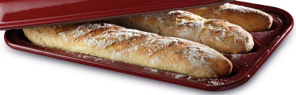 Emile Henry Ersatzform Baguette-Backform granatapfel mit Baguettes