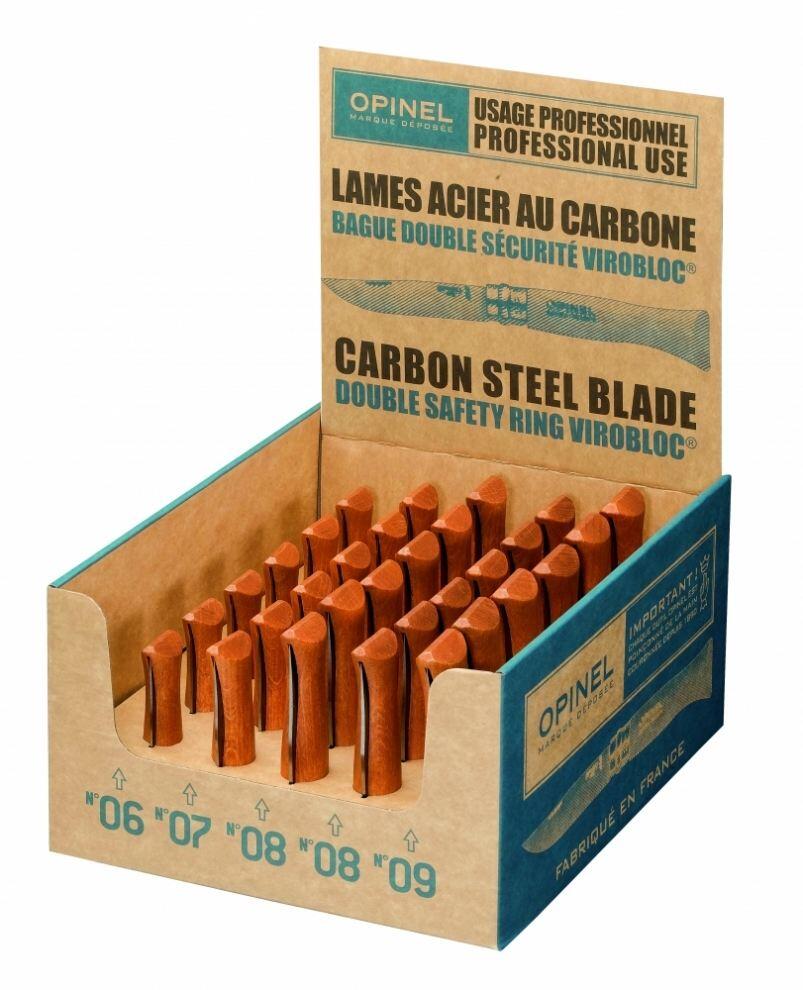 Opinel Messersortiment 30 Carbon Messer im Displaykarton