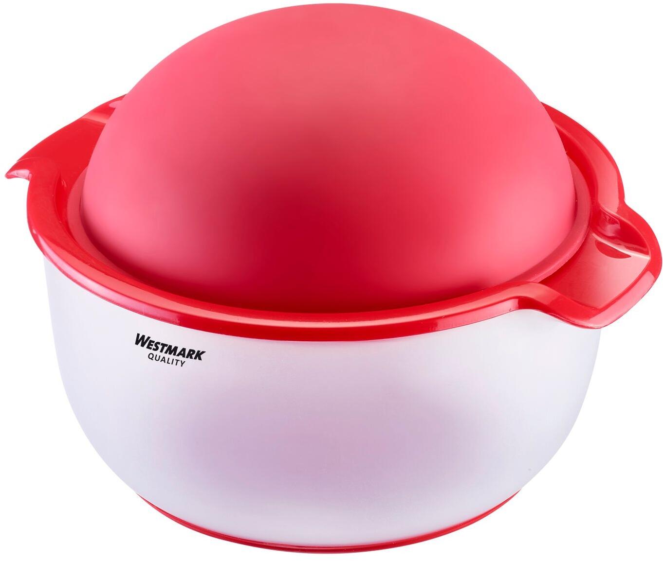 Westmark Granatapfel-Entkerner Buzzer mit Auffangschale rot-weiß