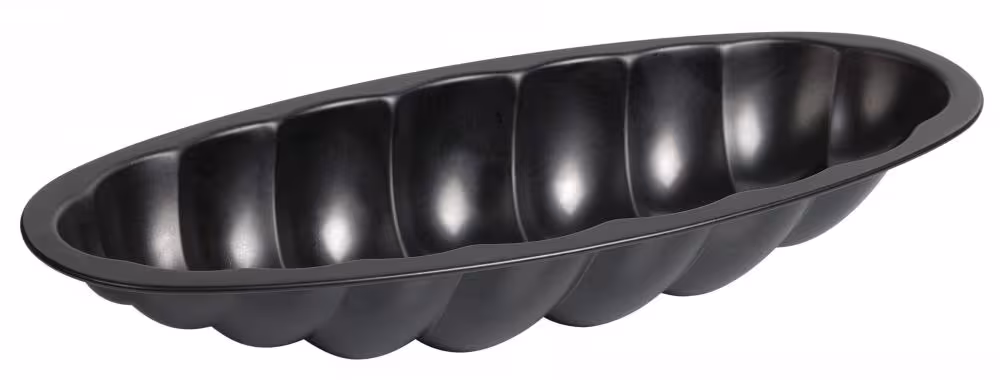 Kaiser Backform Hefezopf antihaft, geflochtene Kuchenform aus Metall