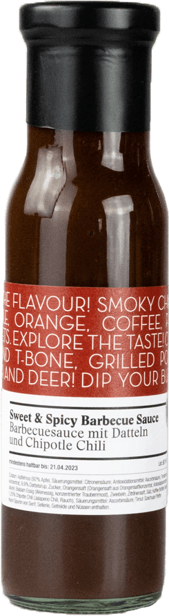 Big Green Egg Sweet & Spicy Barbecue Sauce Flasche mit Chipotle Chili
