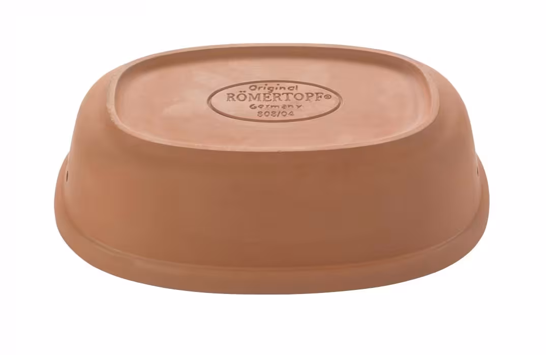 Römertopf Brot-Frische-Topf oval terracotta medium Deckel