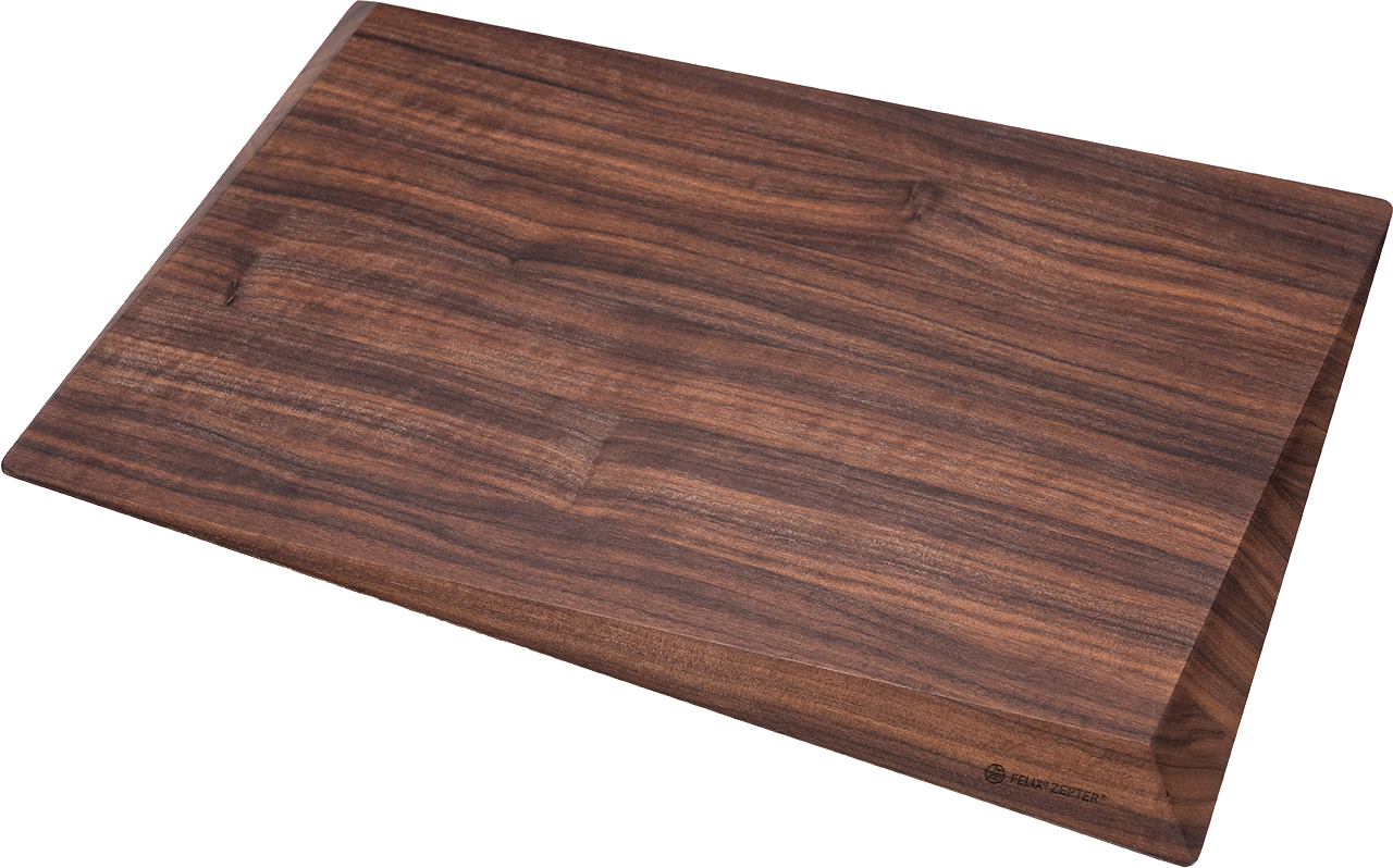 Felix Solingen 3D Walnuss Schneidbrett aus Holz, rechteckig