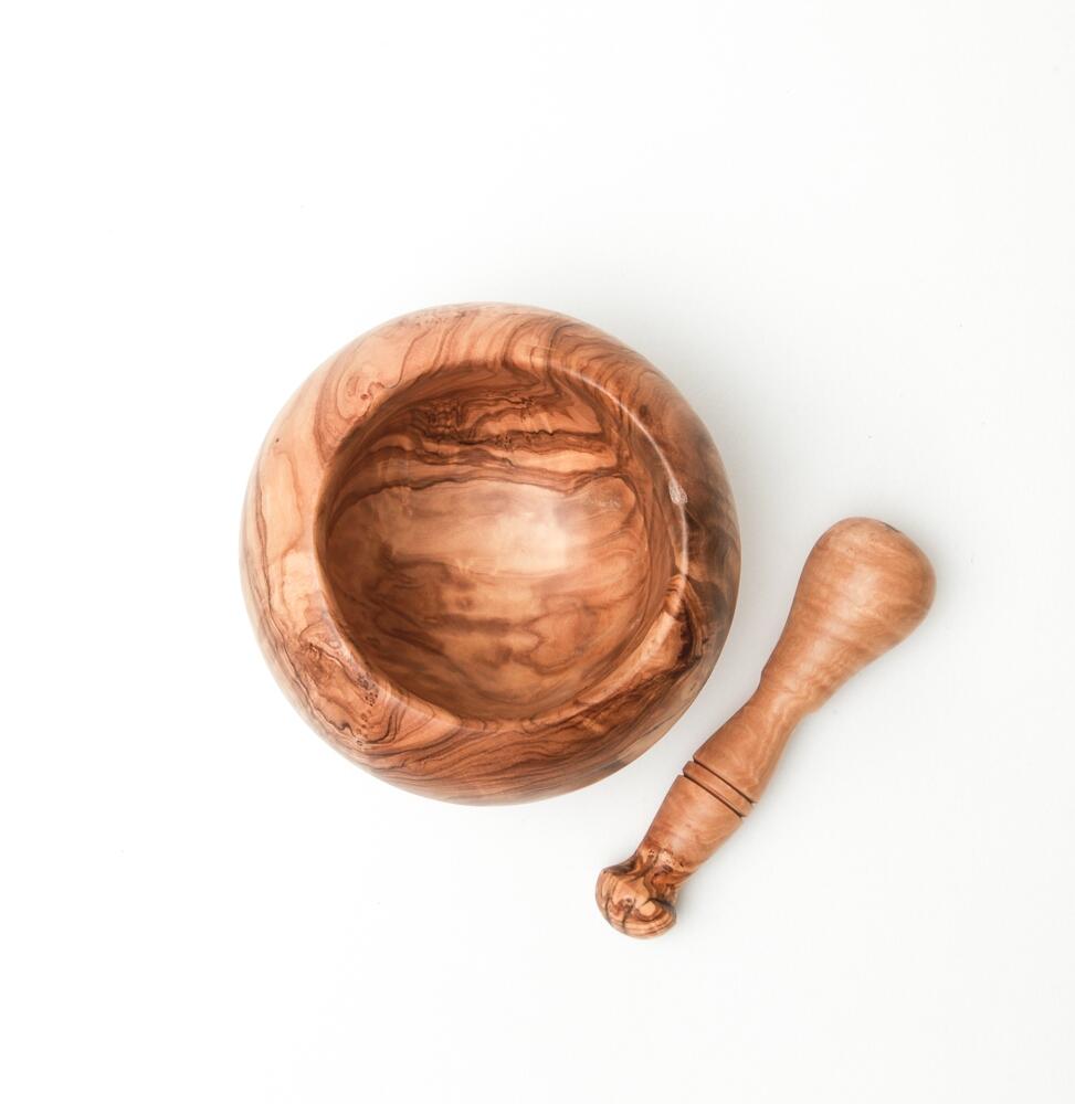 Bérard Mörser mit Stößel aus Olivenholz Küchenhelfer