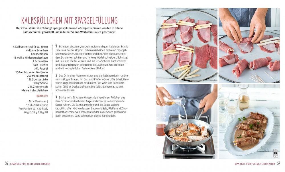 Gräfe und Unzer König Ira Spargel Kalbsröllchen mit Spargelfüllung Rezeptseite