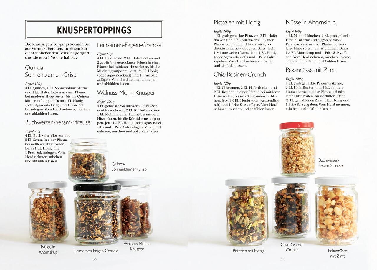 Green Fern Porridge Knuspertoppings Rezeptseite DK Verlag Buchansicht