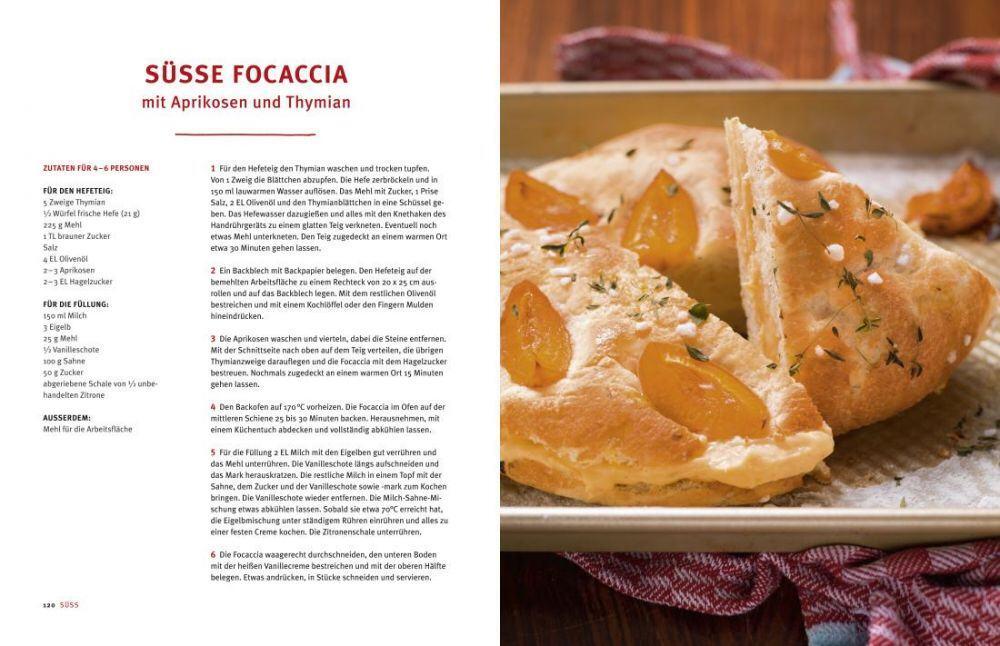 Schuhbeck Italienische Leckerbissen süße Focaccia Rezept Zabert Sandmann Verlag