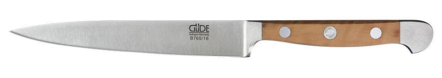 Güde Zubereitungsmesser Alpha Birne Küchenmesser mit Holzgriff