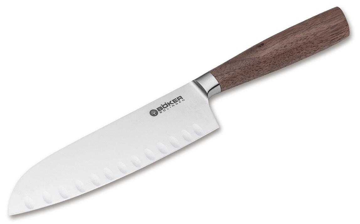 Böker Santoku Core mit Kullen Küchenmesser Holzgriff