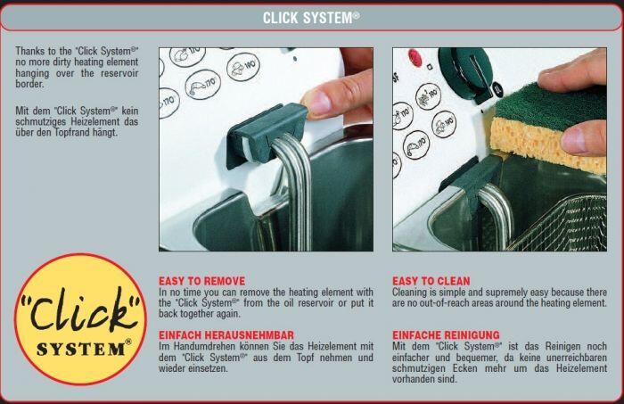Fritel Fritteuse Turbo SF 4571 Click-System für die einfache Reinigung