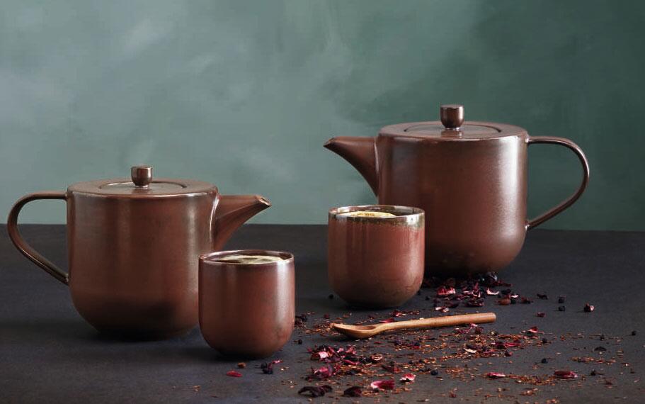 ASA coppa rusty red Teeschalen 2er Set Keramik