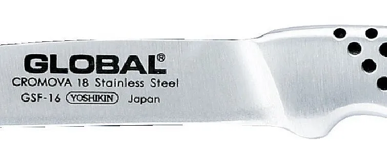 Global GSF-16 Yoshikin Schälmesser 6 cm Klinge Chromova 18 Edelstahl